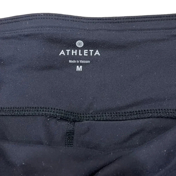 Athleta Black Reflective Relay Capri 2.0 Cropped Leggings M - Picture 5 of 5